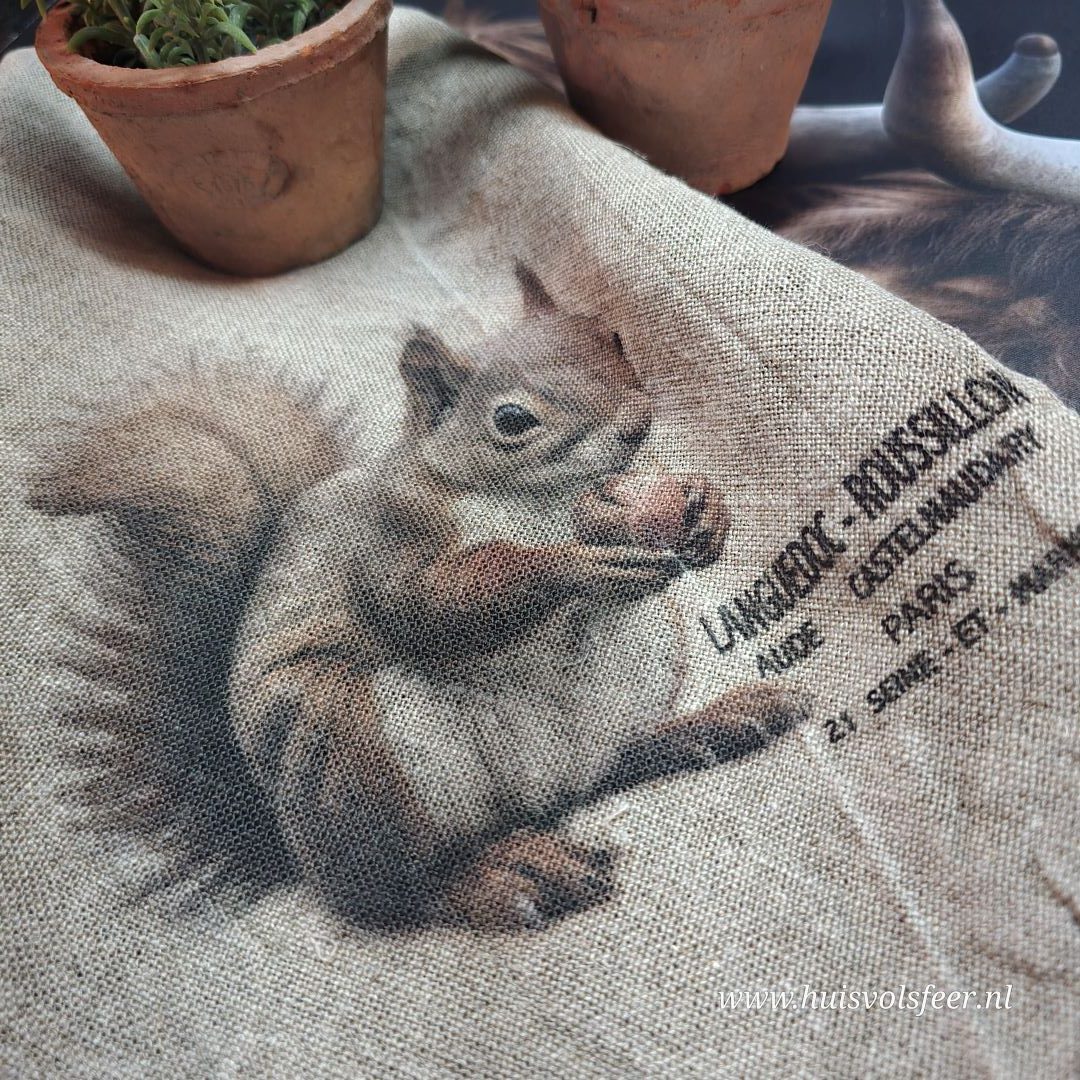 Linnen Shabby Doek New || Eekhoorn - Afbeelding 5