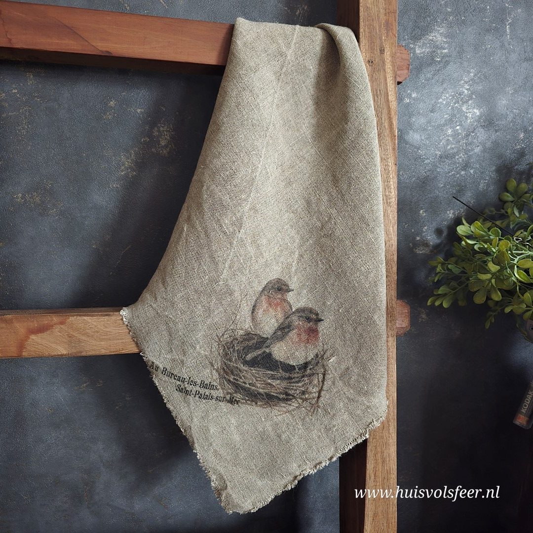 Linnen Shabby Doek New || Roodborstje Nestje