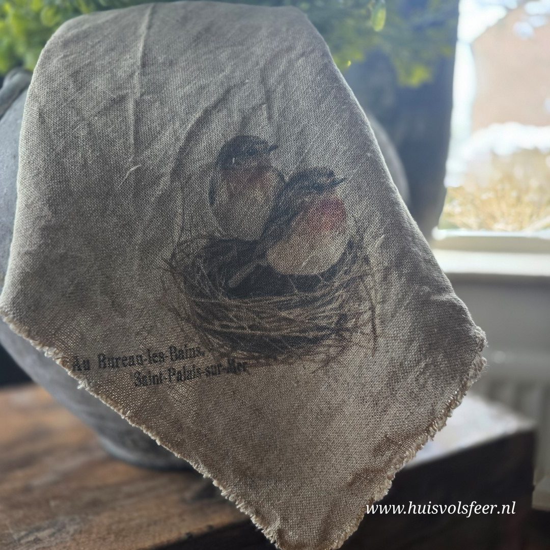 Linnen Shabby Doek New || Roodborstje Nestje - Afbeelding 4