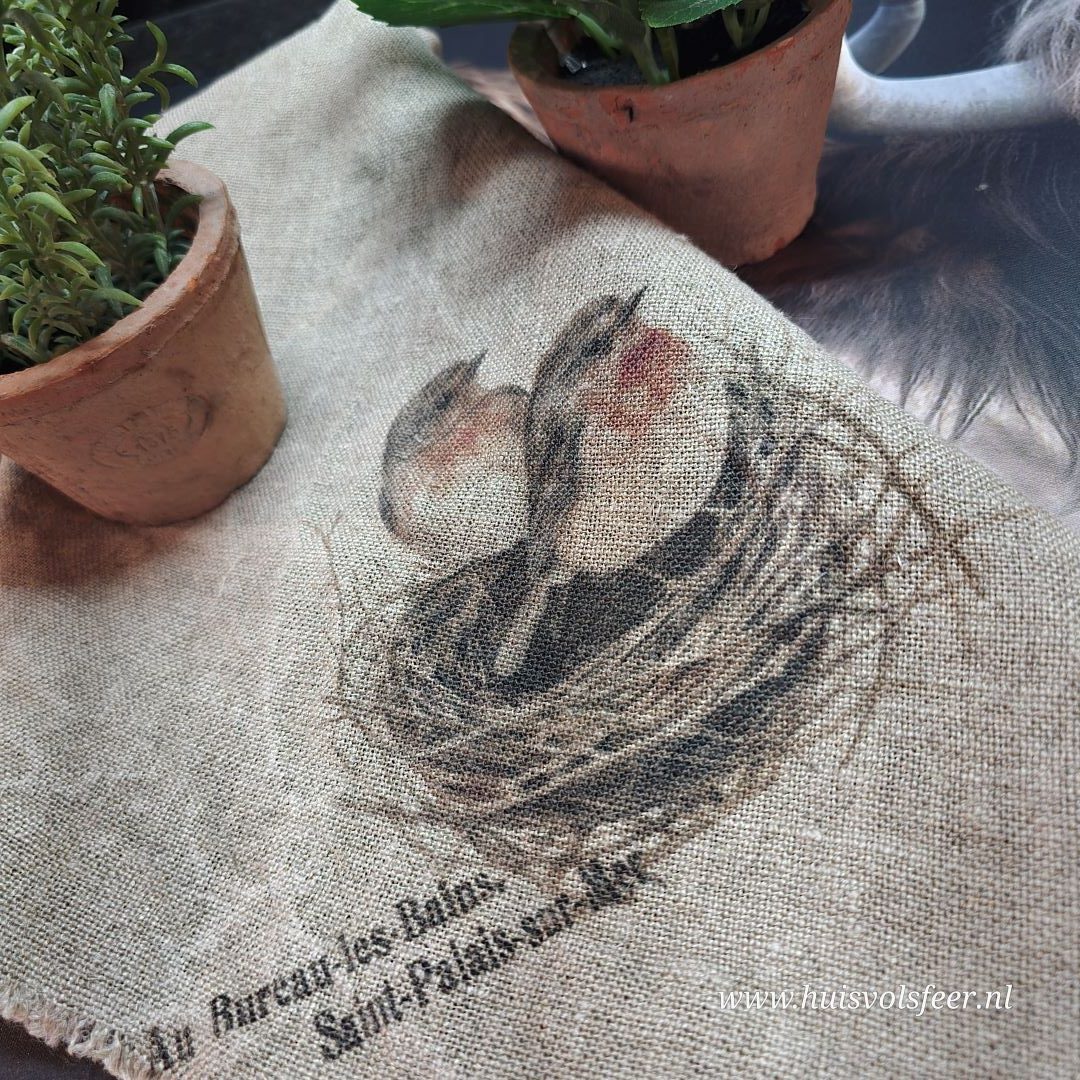 Linnen Shabby Doek New || Roodborstje Nestje - Afbeelding 5