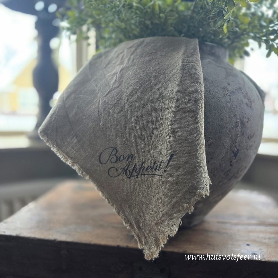 Linnen Shabby Doek New || Bon Appetit - Afbeelding 4
