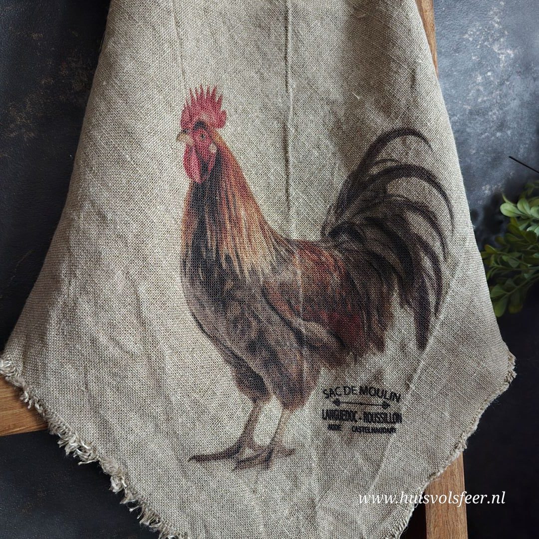 Linnen Shabby Doek New || Haan - Afbeelding 2