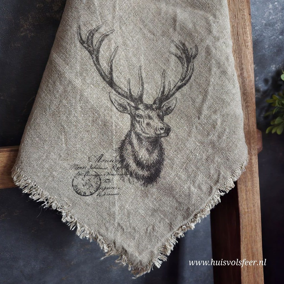 Linnen Shabby Doek New || Rendier - Afbeelding 2