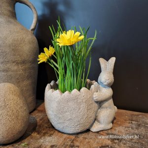 Ei Bloempotje met Haas || 15 cm