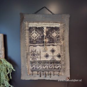 Handgemaakt wanddoek Kelim || 60xH80 cm.