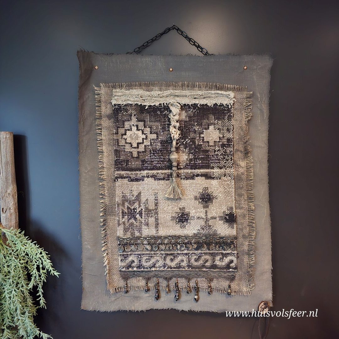 Handgemaakt wanddoek Kelim || 60xH80 cm.