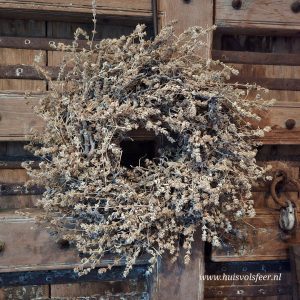 Krans- Wilde lavendel met Bonsai || 40 cm.