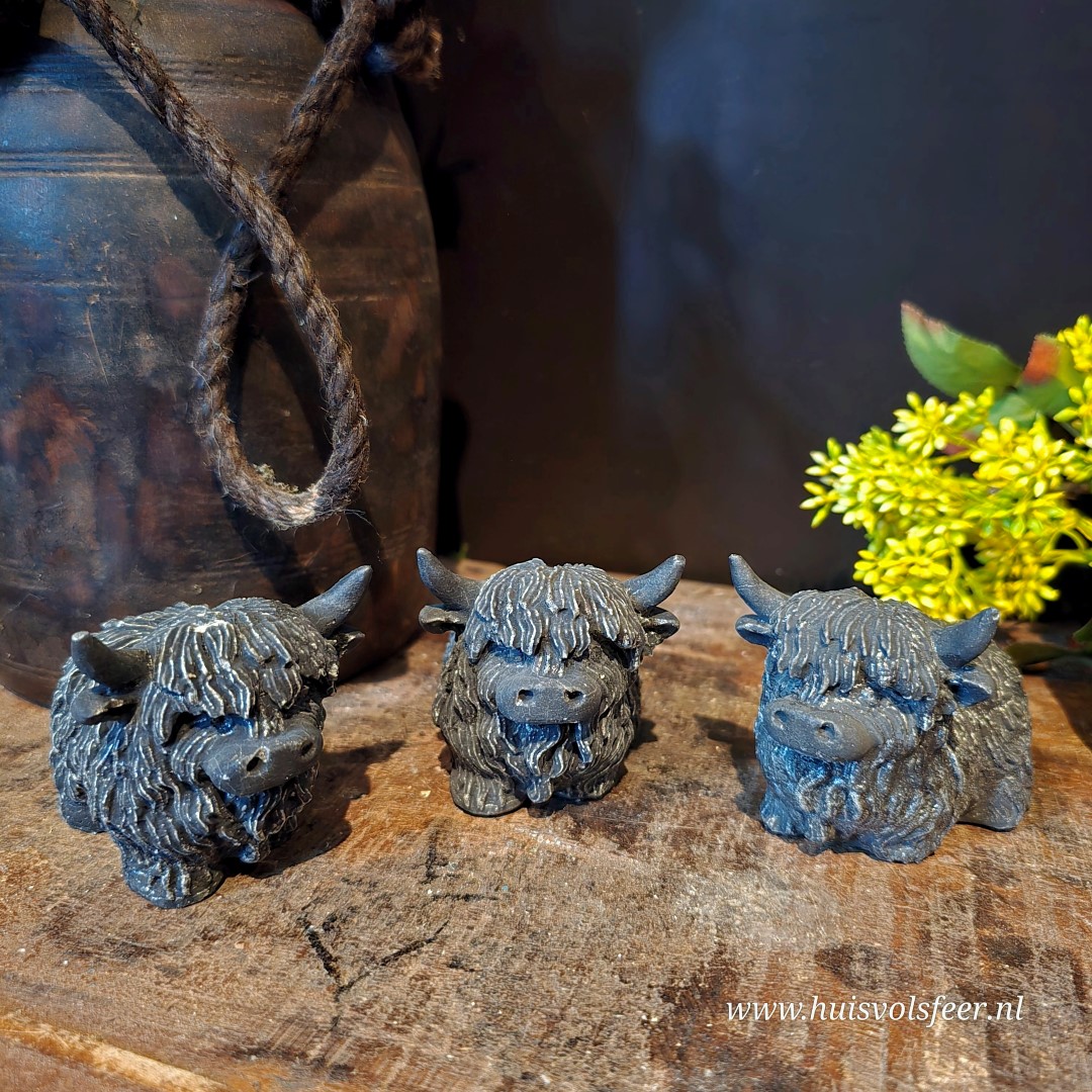 Geurblokje Schotse Hooglander || Zwart