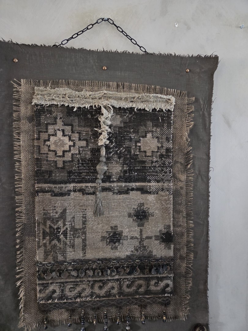 Handgemaakt wanddoek Kelim || 60xH80 cm. - Afbeelding 7