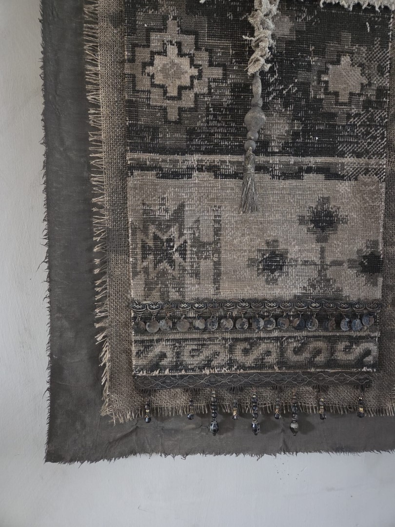 Handgemaakt wanddoek Kelim || 60xH80 cm. - Afbeelding 8