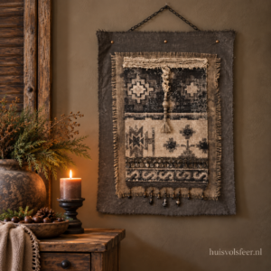Handgemaakt wanddoek Kelim || 60xH80 cm.
