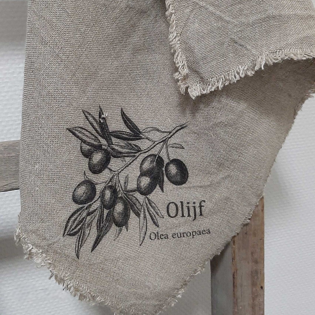 Linnen Shabby Doek New || Olijf - Afbeelding 5