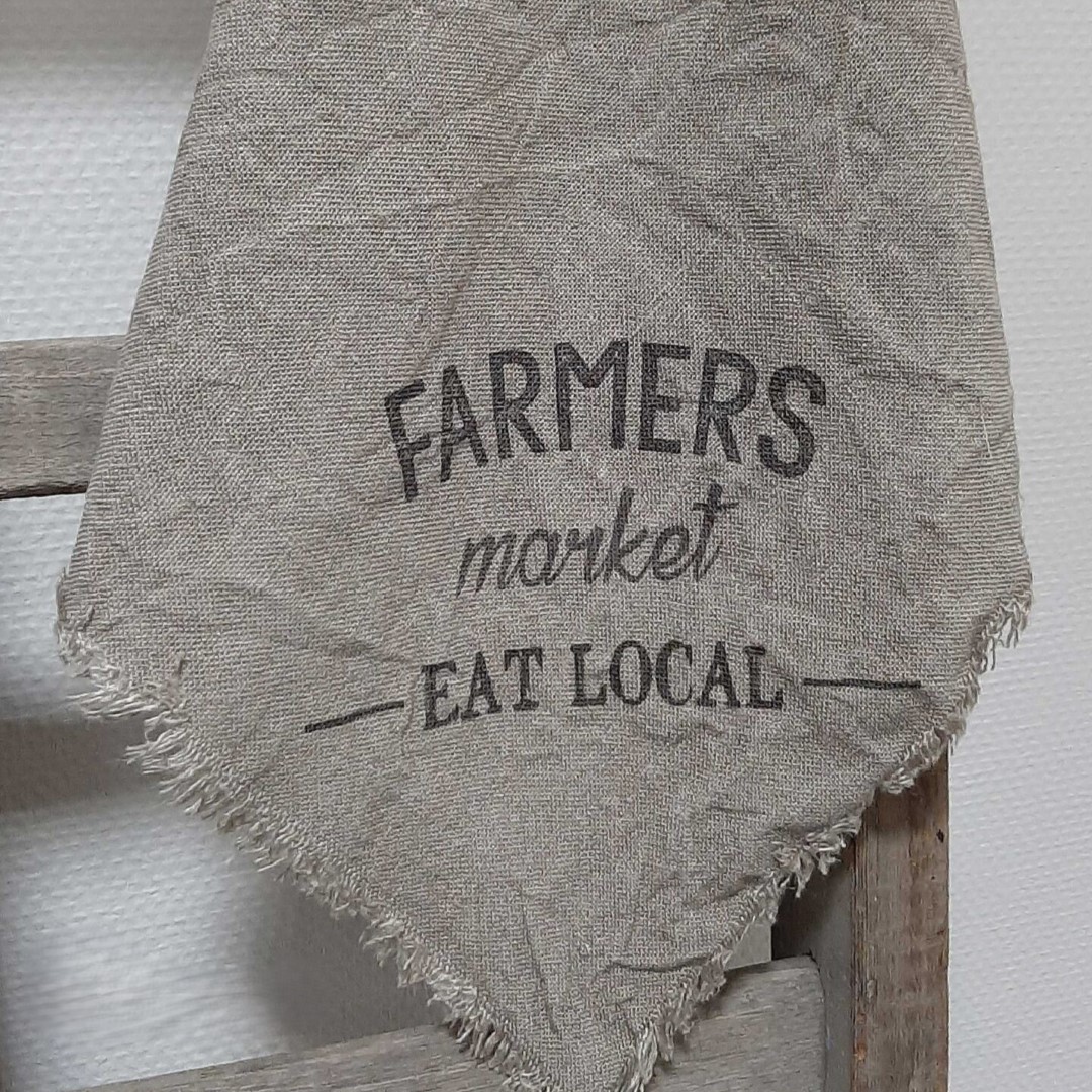 Linnen Shabby Doek New || Eat Local - Afbeelding 6