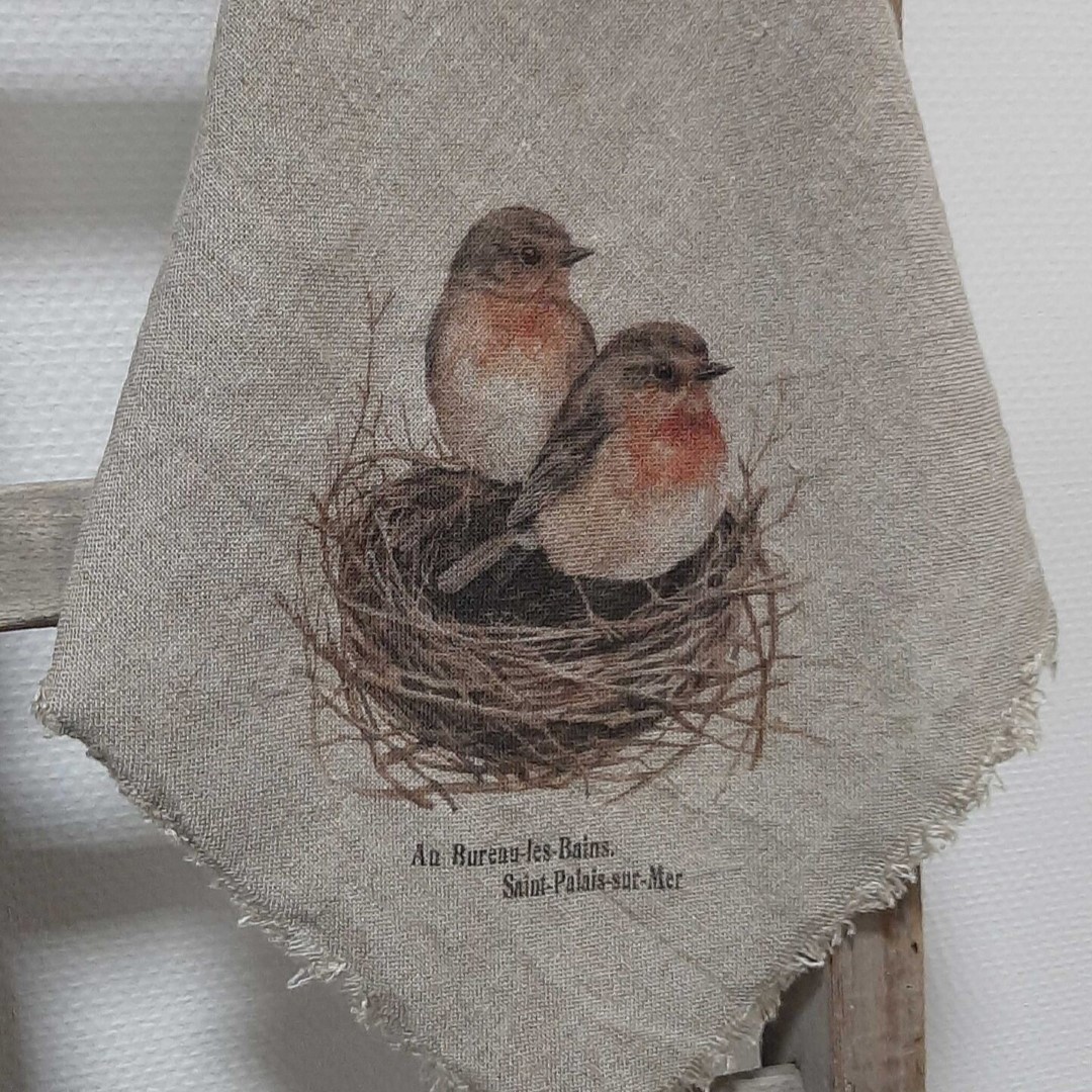 Linnen Shabby Doek New || Roodborstje Nestje - Afbeelding 6