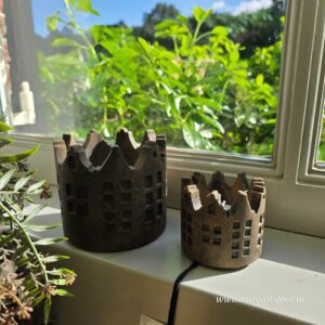 Set of 2 Tealightholders Canalhouse- Majestic Brown || Brynxz