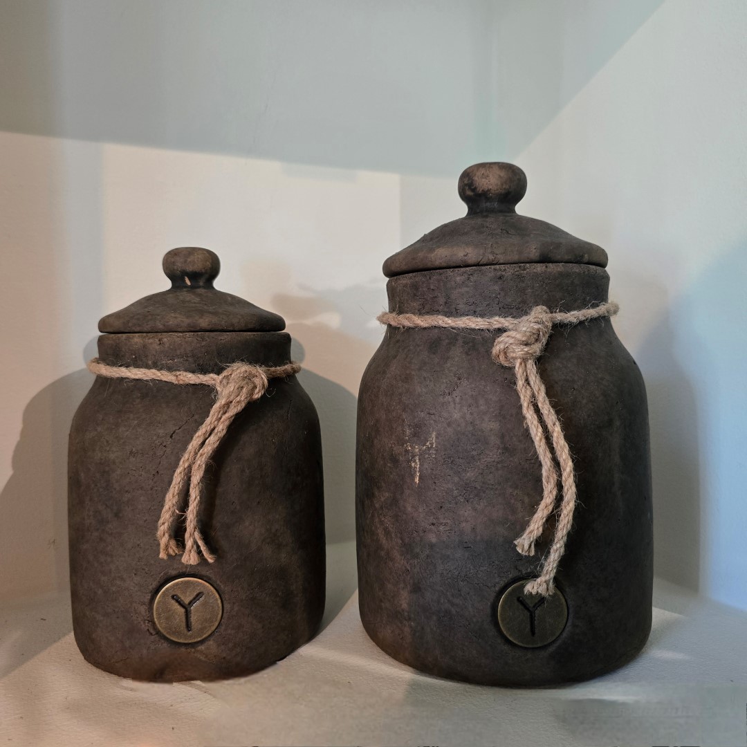 Pot and Top with Rope Large- Majestic Brown || Brynxz - Afbeelding 3