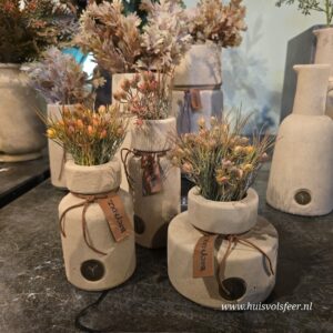 Set of 3 Bottles Leather Rope- Majestic Taupe || Brynxz