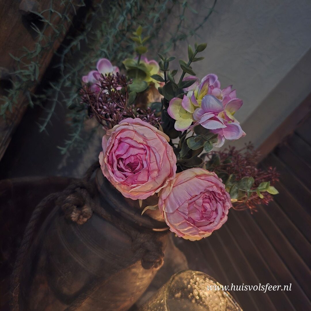 Boeket "Rosa" || Donker Roze - Afbeelding 3