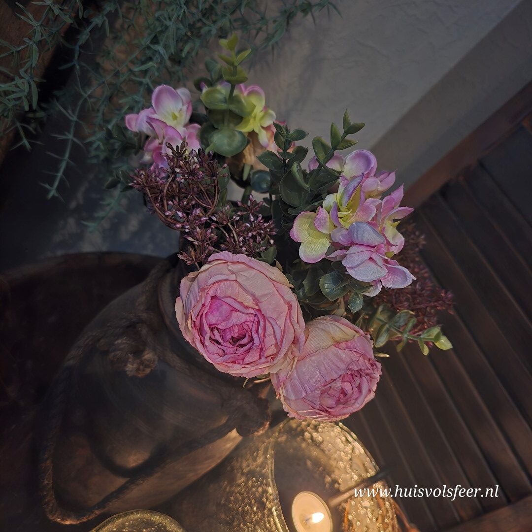 Boeket "Rosa" || Donker Roze - Afbeelding 4