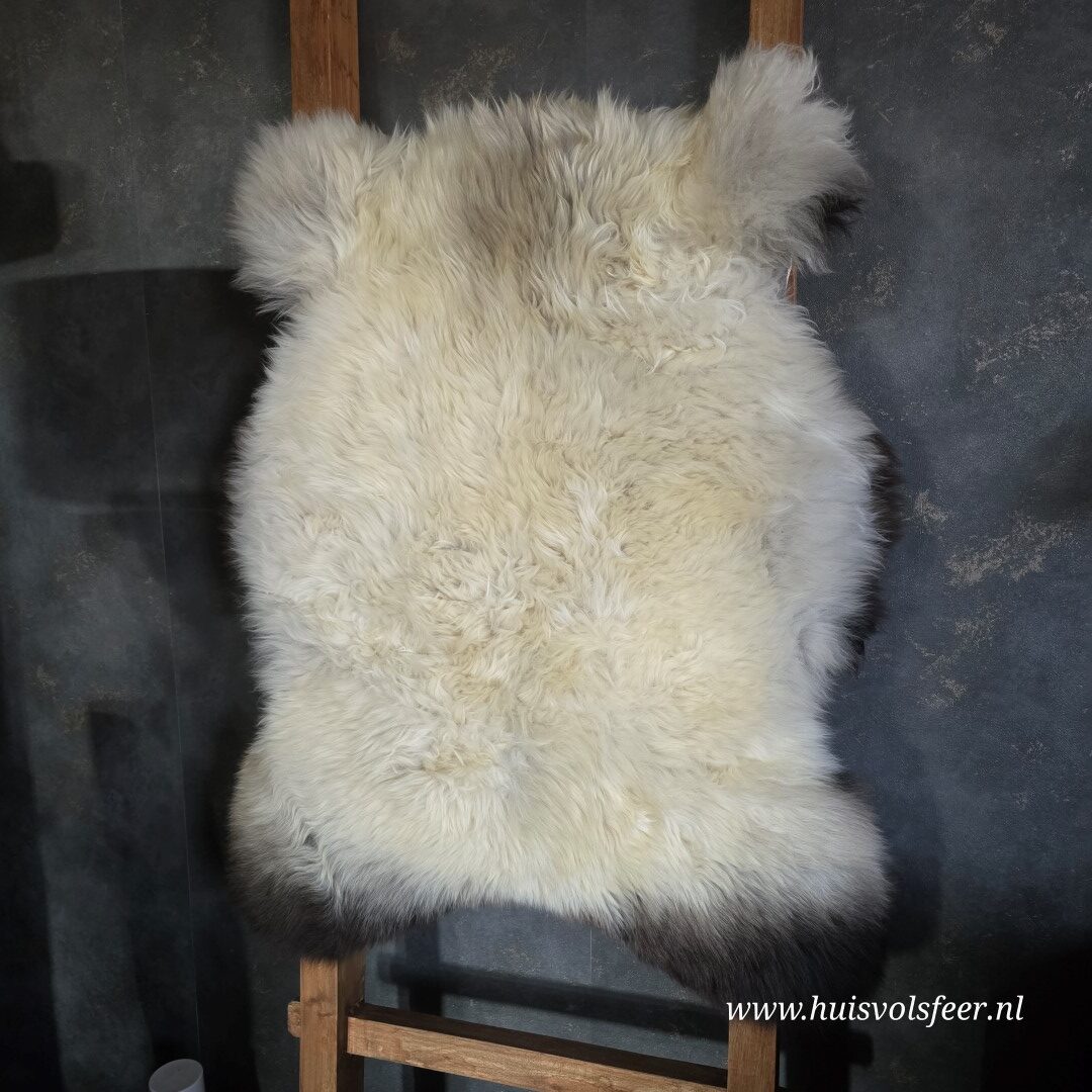 Schapenvacht – Natural Mix || Crème met Donkere Uiteinden - Afbeelding 5