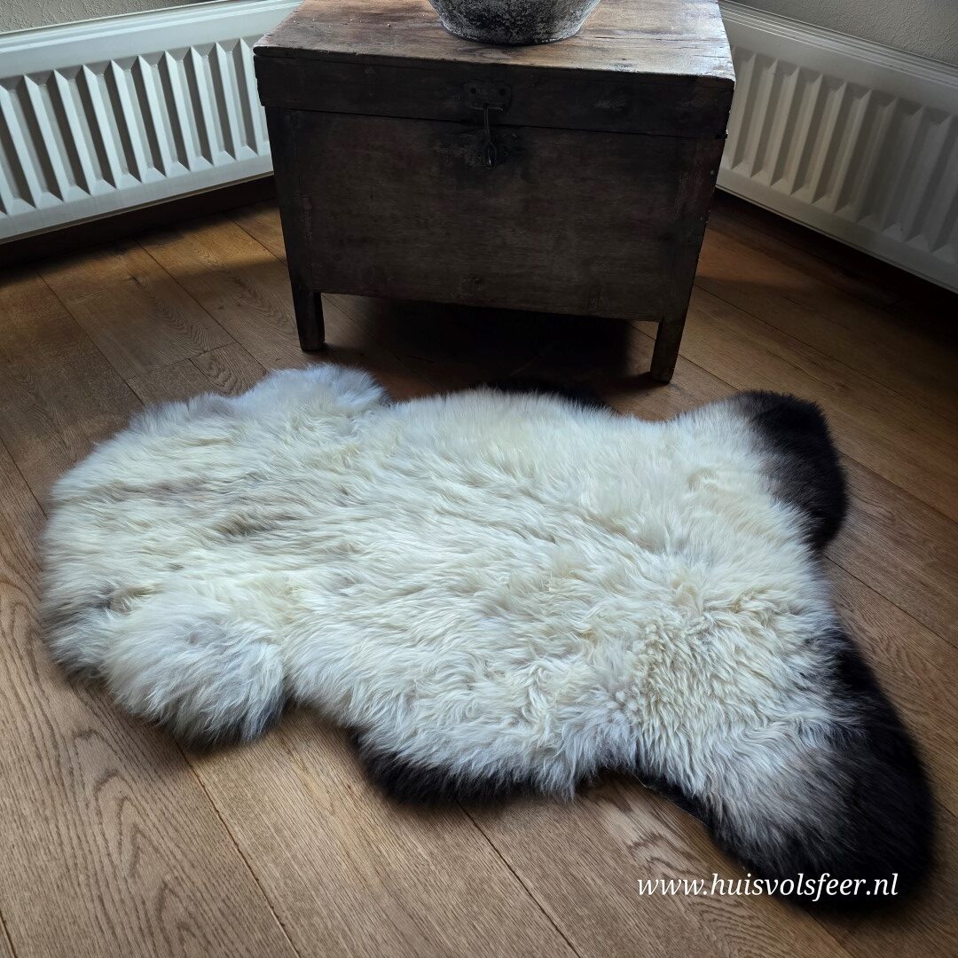 Schapenvacht – Natural Mix || Crème met Donkere Uiteinden - Afbeelding 2