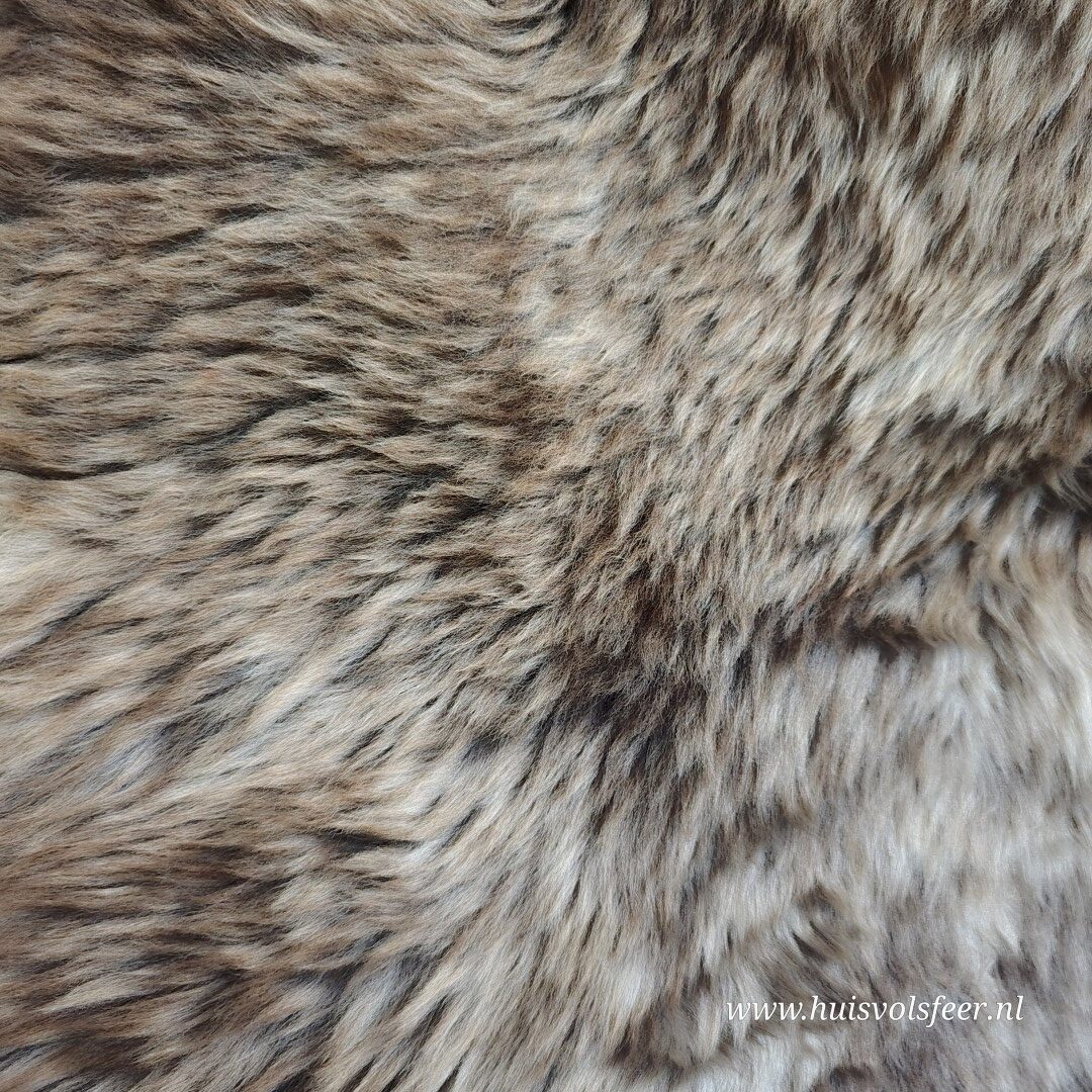 Schapenvacht – Natural Mix || Taupe Beige Gevlekt - Afbeelding 6