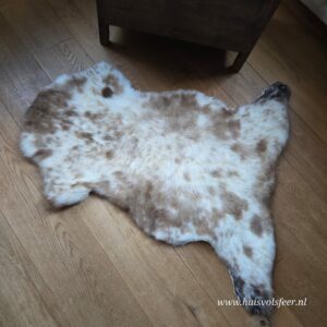Schapenvacht – Natural Mix || Wit Camel Gevlekt