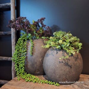 Planter Oval Moon L- Majestic Brown || Brynxz