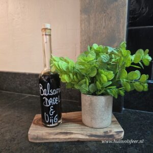 Kunstplant Basilicum in Pot