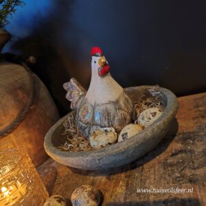 Stenen Schaal- Grijs/ Bruin || 20 cm