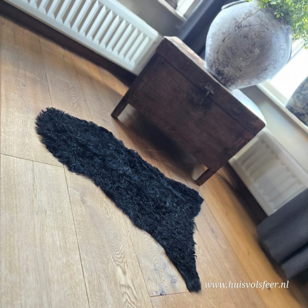 Schapenvacht || Curly Black - Afbeelding 3