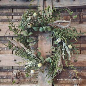 Krans Deluxe- Asparagus & Papaver || 60 cm.