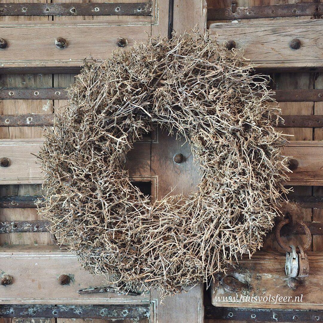 Gedroogde Takken Krans- 55 cm