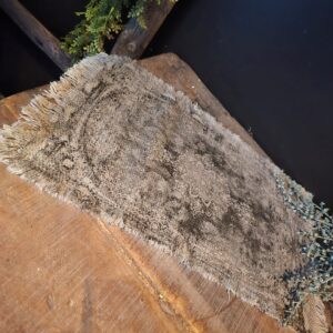 Kelim Sierkleedje || Grijs/ Zwart