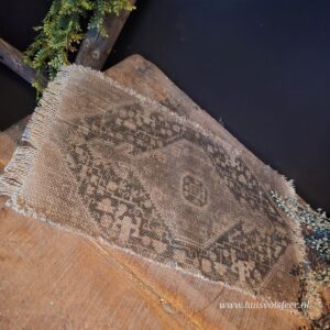 Kelim Sierkleedje || Oud Bruin/ Zwart