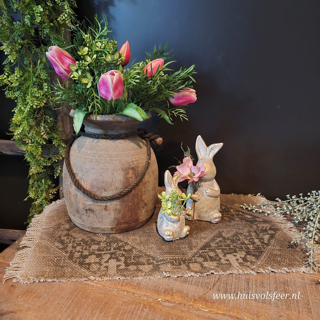 Kelim Sierkleedje || Oud Bruin/ Zwart - Afbeelding 2