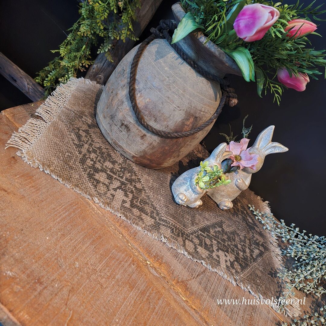 Kelim Sierkleedje || Oud Bruin/ Zwart - Afbeelding 5