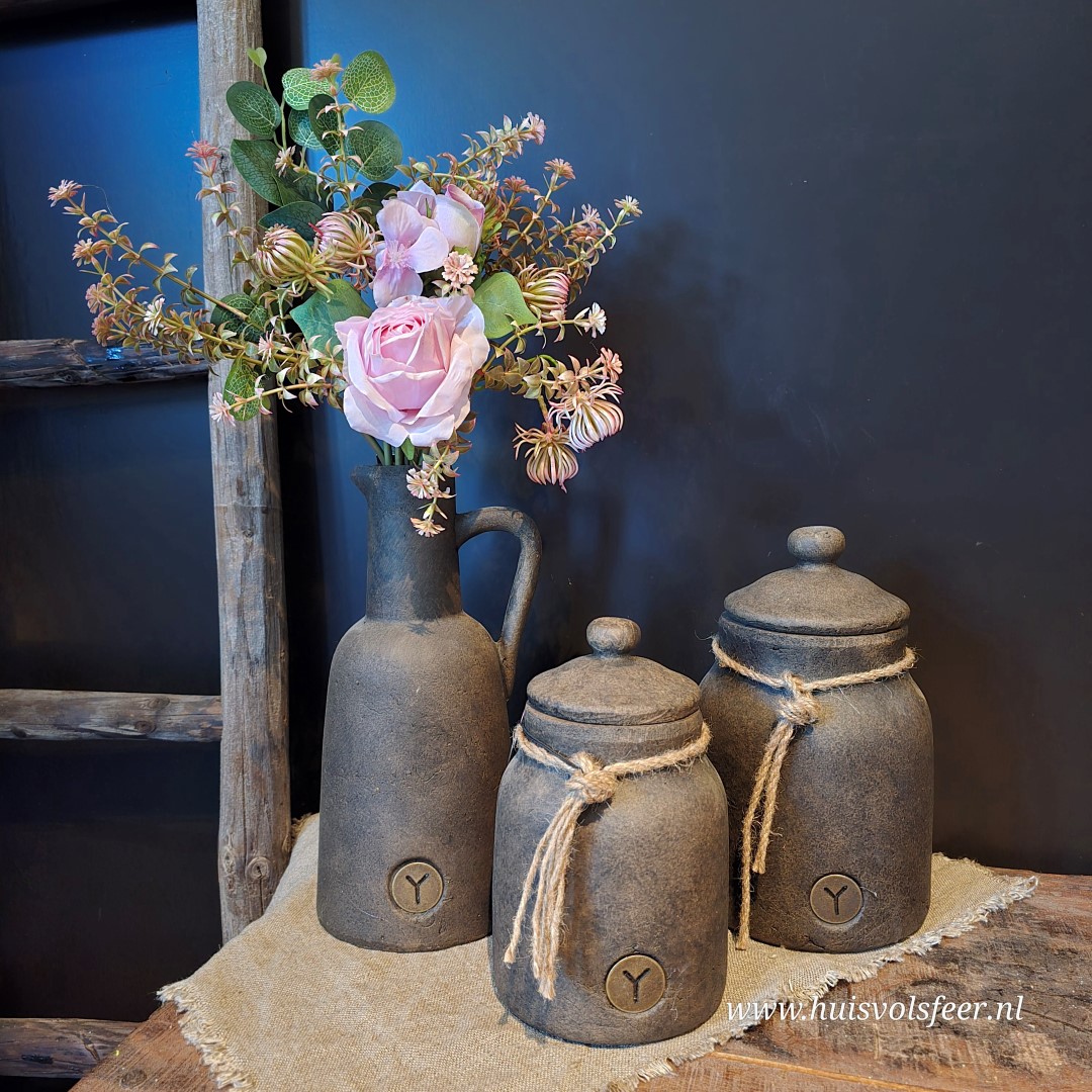 Pot and Top with Rope Large- Majestic Brown || Brynxz - Afbeelding 3