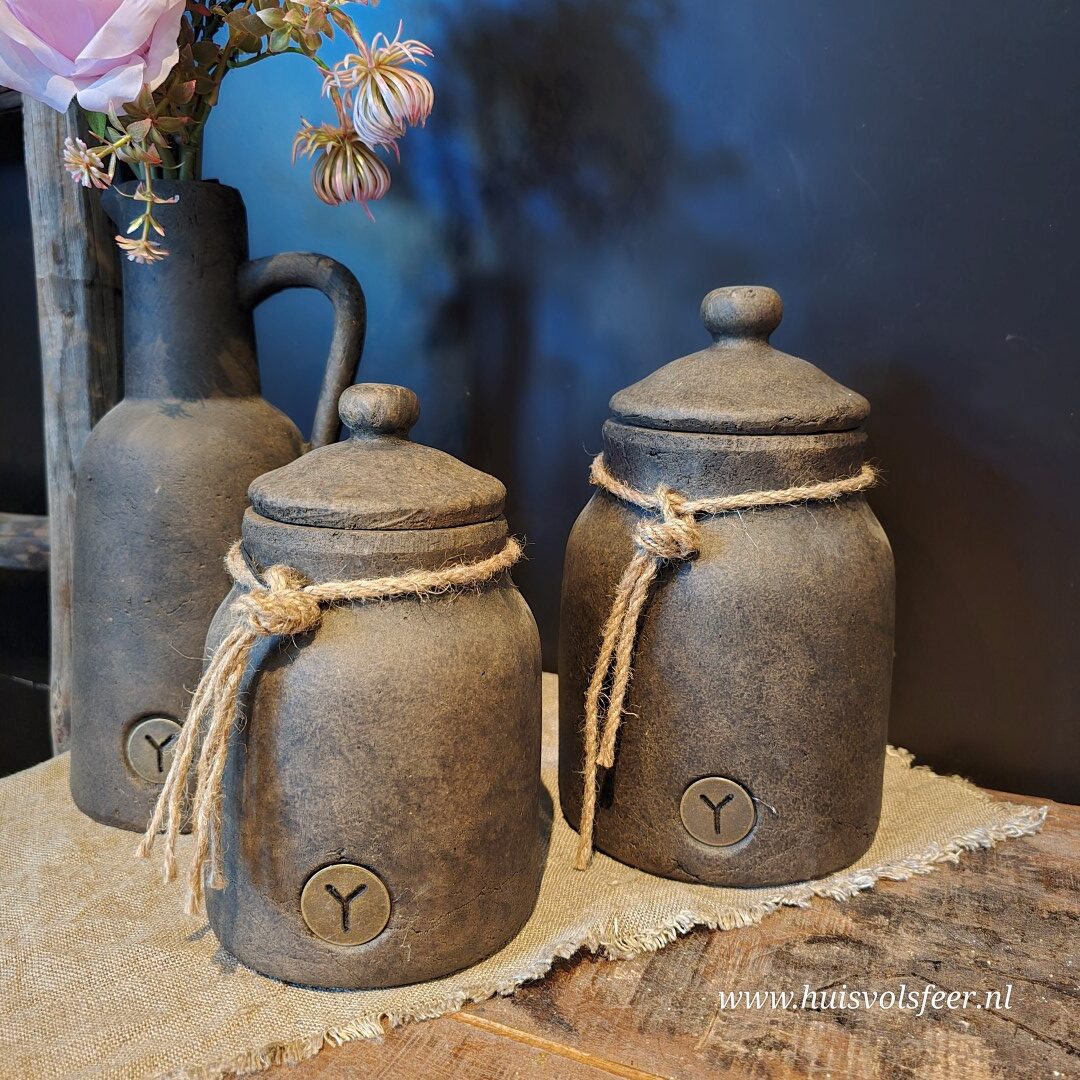 Pot and Top with Rope Large- Majestic Brown || Brynxz - Afbeelding 5