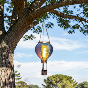 Luchtballon met Vlameffect. Solar || Blauw.