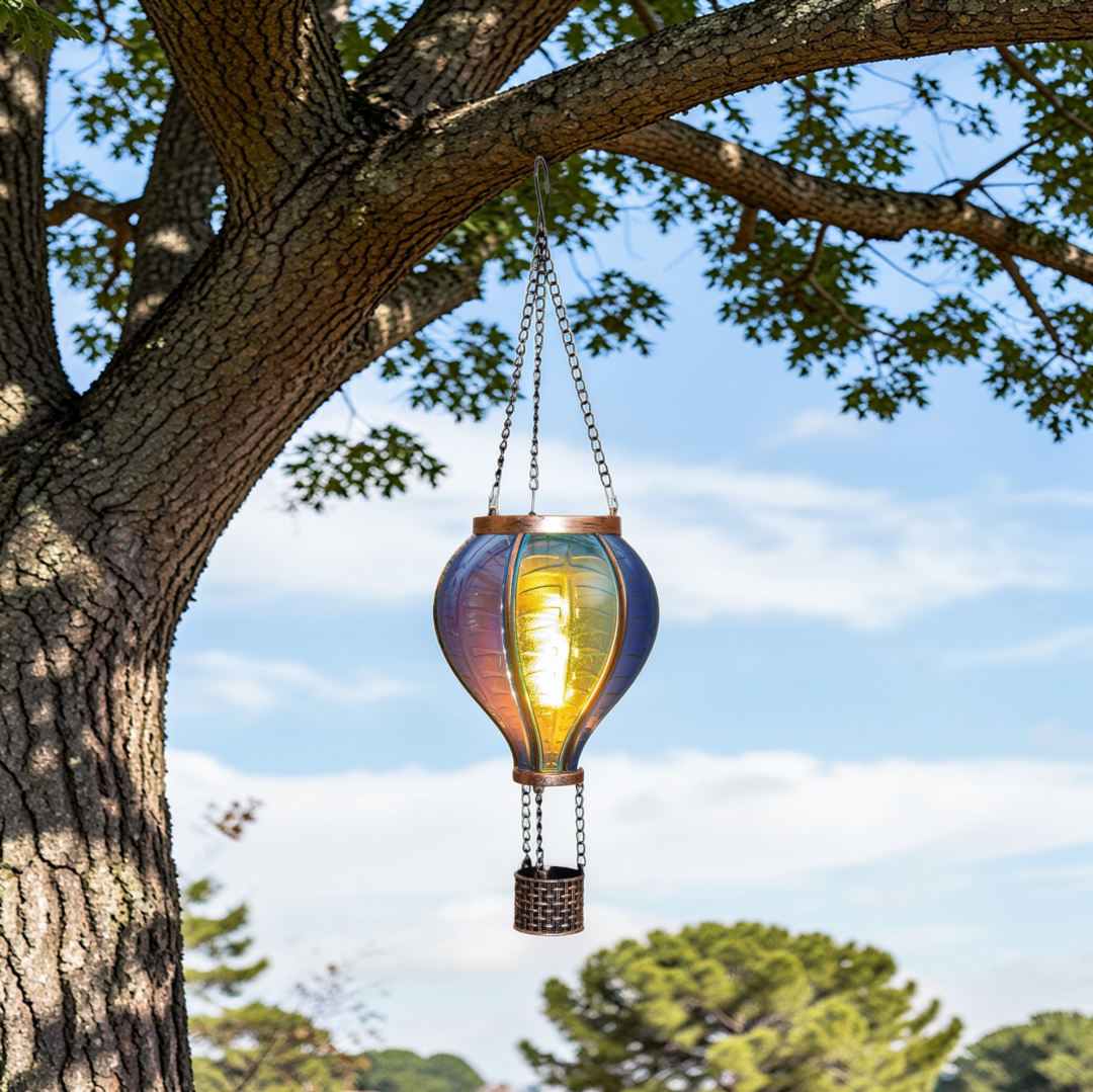 Luchtballon met Vlameffect. Solar || Blauw.