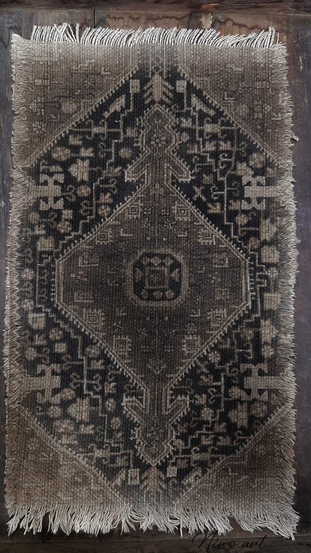 Kelim Sierkleedje || Oud Bruin/ Zwart - Afbeelding 7