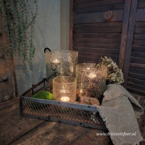 Dienblad met Gaasrand || Hout & Metaal