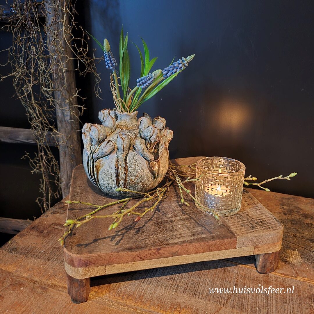 Robuust Houten Bajot || 30 cm - Afbeelding 3