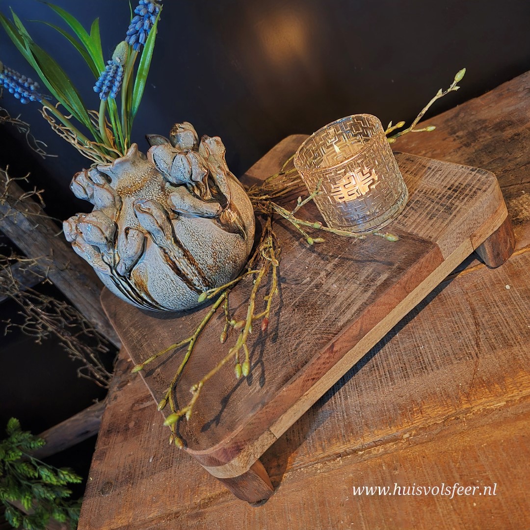 Robuust Houten Bajot || 30 cm - Afbeelding 4