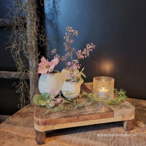 Robuust Houten Bajot || 30 cm