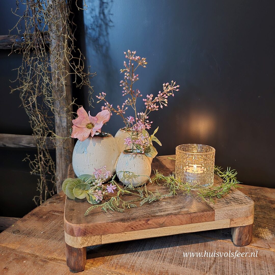 Robuust Houten Bajot || 30 cm