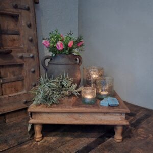 Robuust Houten Bajot || 46 cm.