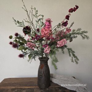 Luxury Silk Bouquet - Blush & Burgundy Statement || Sylxz