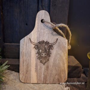 Houten plankje Schotse Hooglander